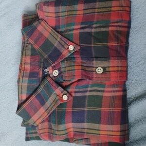 Ralph Lauren Multicolor Plaid Casual Button Down Shirt